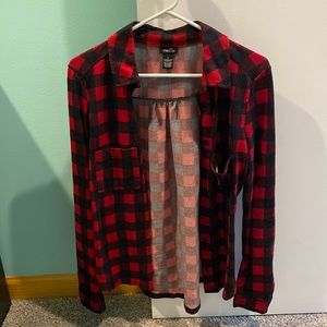 Buffalo Plaid Long Sleeve Button Down Shirt
